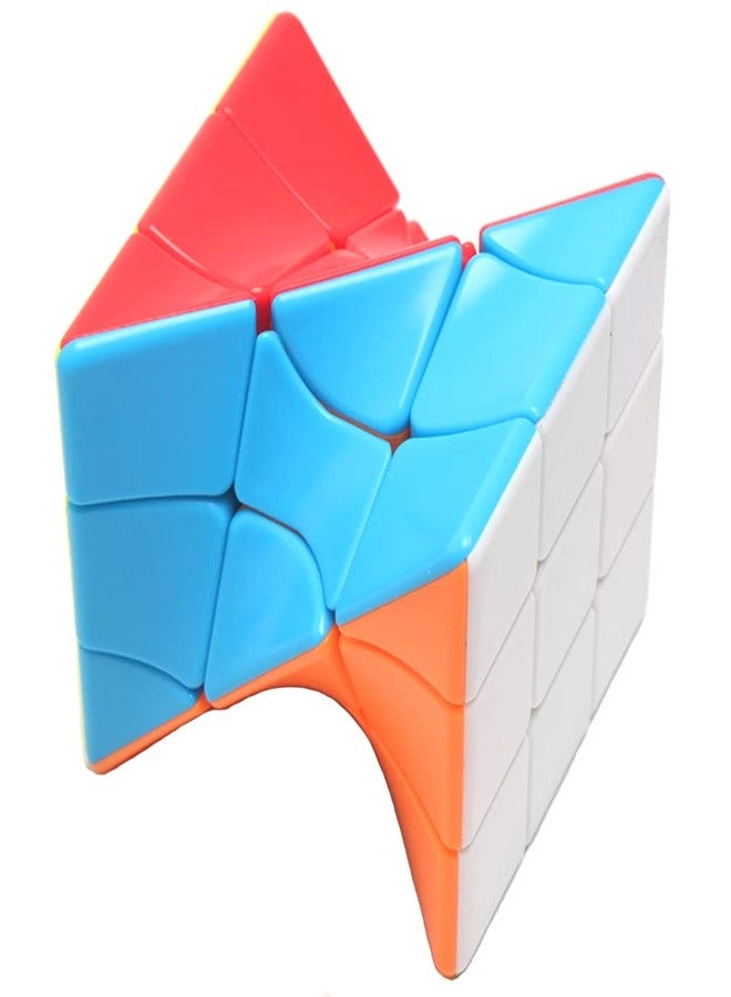 TANCH Twisty Speed Cube 3X3X3 Twisted Magic Cube Puzzle Toy Stickerless Colorful - Image 2